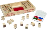 Melissa & Doug Wooden Alphabet Stamp Set 56 Pcs $12.94