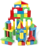 Melissa & Doug Wooden Building Blocks Set 100 Blocks $13.59