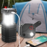 Mesqool 3000mAh Hand Crank Solar Collapsible Lantern $19.99