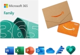 Microsoft 365 Family 12Mo Subscription Digital + $50 Amazon GC $99.99