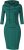 Missky Women Stripe Pocket Knee Length Slim Casual Hoodie Dress $9.99