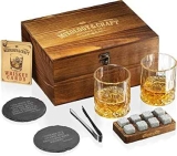Mixology Whiskey Glass and Stones Gift Set