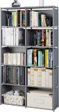 Moyipin Bookshelves Assembled Storage Rack 10-Grid $29.99