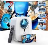 Mudix Native 1080P Video Projector with 5G WiFi 4K Support $129.99