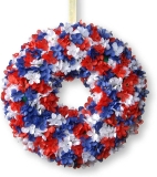 National Tree 14 Inch Patriotic Wreath with Red $18.69