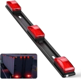 Nilight TL-11 1PC Red 9 LED ID Bar Marker Tail Bracket $9.89