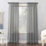 No. 918 53566 Emily Sheer Voile Rod Pocket Curtain Panel $4.99