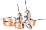 NutriChef 8-Pcs. Stainless Steel Kitchenware Pots & Pans Set $67.46