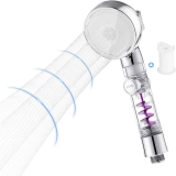 MOHOO High Pressure Shower Heads w/ ON/OFF Button & 3 Setting $4.64