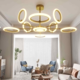 OUQI Stepless Dimming LED Ceiling Light, 61.2in Chandelier $99.99
