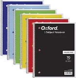 Oxford 1-Subject College Ruled Notebook 6-Pack
