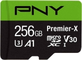 PNY 256GB Premier-X Class 10 U3 V30 microSDXC Memory Card $17.99