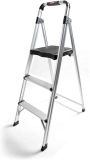 Rubbermaid 3-Step Ultra-Light Aluminum Stool w/Plastic Top Step $51.71