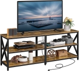 Yaheetech Industrial 63 Inch TV Stand w/Power Outlet $114.99