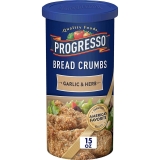 Progresso Garlic And Herb Bread Crumbs 15oz $1.66