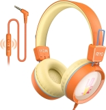 RIYO Kids Wired On-Ear Headphones with Microphone $7.99