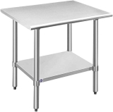 ROCKPOINT Stainless Steel Table for Prep & Work 36×24-in $81.55
