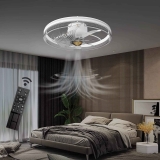 Znoooe 20-in Modern Bladeless Ceiling Fans w/Remote Control $84.96