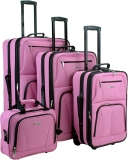 Rockland Journey Softside Upright Luggage Set 4-Piece $78.68