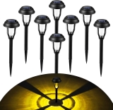 SOLPEX 8-Pack Solar Pathway Lights $9.99