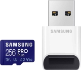 Samsung Pro Plus + Reader 256GB MicroSDXC Memory Card $21.99