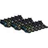 Saucony Mens Bolt Performance Comfort Fit No-Show Socks 18-Pack $22.46