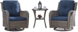 Joyside 2-Pcs Outdoor Swivel Rocker Patio Chairs w/Side Table $431.99