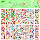 Sinceroduct 3D Puffy Stickers 64 Different Sheets, 3200+ Stickers $8.49