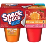 Snack Pack Juicy Gels Strawberry And Orange 13oz $1.19