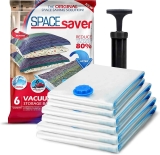 Spacesaver Vacuum Storage Bags, Variety 6 Pack $15.19