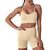 JNINTH 2-Pcs Women Seamless Yoga Set w/Sport Bra & Shorts Legging $19.31