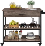 Yaheetech Kitchen Island on Wheels w/Storage Drawer & Shelves $94.99