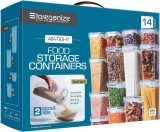 Storeganize 14pc Airtight Food Storage Containers With Lids $22.75