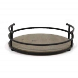 Stratton Home Decor Metal and Wood Tray $19.99