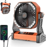 TDONE 20000mAh Battery Operated Fan 8-in Double Blades $28.80