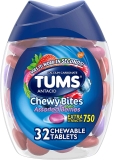 TUMS Chewy Bites Antacid Tablets Assorted Berries 32Ct $2.57