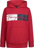 Tommy Hilfiger Boys’ Long Sleeve Fleece Pull-Over Hoodie $11.93