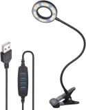 Tomshine Book Light, Metal Clip on Light with 3 Colors $8.99