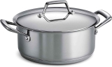 Tramontina Covered Dutch Oven Stainless Steel Tri-Ply Base 5Qt $49.18