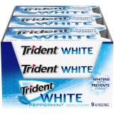 Trident White Peppermint Sugar Free Gum 144-Pieces $5.87