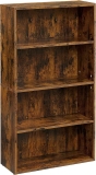 VASAGLE Bookshelf, 4-Tier Open Bookcase ULBC164X01 $54.28