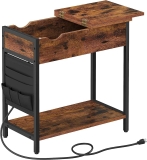 VASAGLE Flip-Top Plug-In End Table with USB Ports and Outlets $64.99