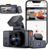 Vantrue E3 2.5K 3 Channel Front and Rear Inside Dash Cam $229.99
