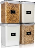 Vtopmart 4-Pieces BPA Free Plastic Airtight Food Storage Canisters $19.99