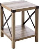 Walker Edison Sedalia Modern Farmhouse Metal X Side Table 18-in $39.02