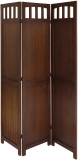 Winsome William Folding 3-Panel Screen Room Divider $87.30