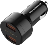 Wishinkle Mini 36W Dual USB QC 3.0 Ports Fast Car Charger $5.47