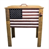 Wooden Patio Beverage Cooler for Porch Deck or Patio 57 Qt $81.94