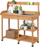 Yaheetech Potting Bench Outdoor Garden Work Bench Station $89.99