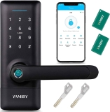 Yamiry Smart Keyless Entry Door Lock with Handle $77.99